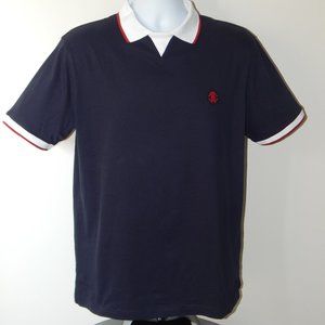 NWT ROBERTO CAVALLI LOGO PULLOVER PIQUE POLO SHIRT